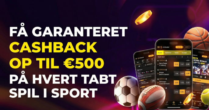 GoldenBet Casino Welkomstbonus banner voor Denemarken